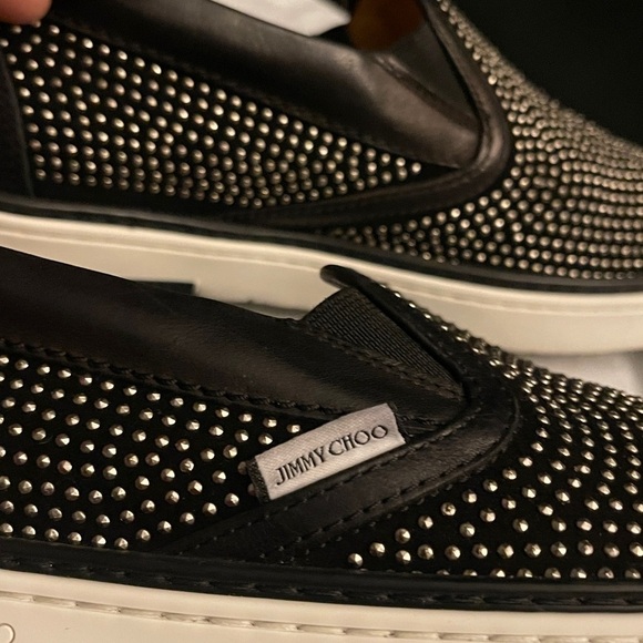 JIMMY CHOO Studded Black Slip-On Men\'s Shoes            SIZE 41EU /8US main image 6